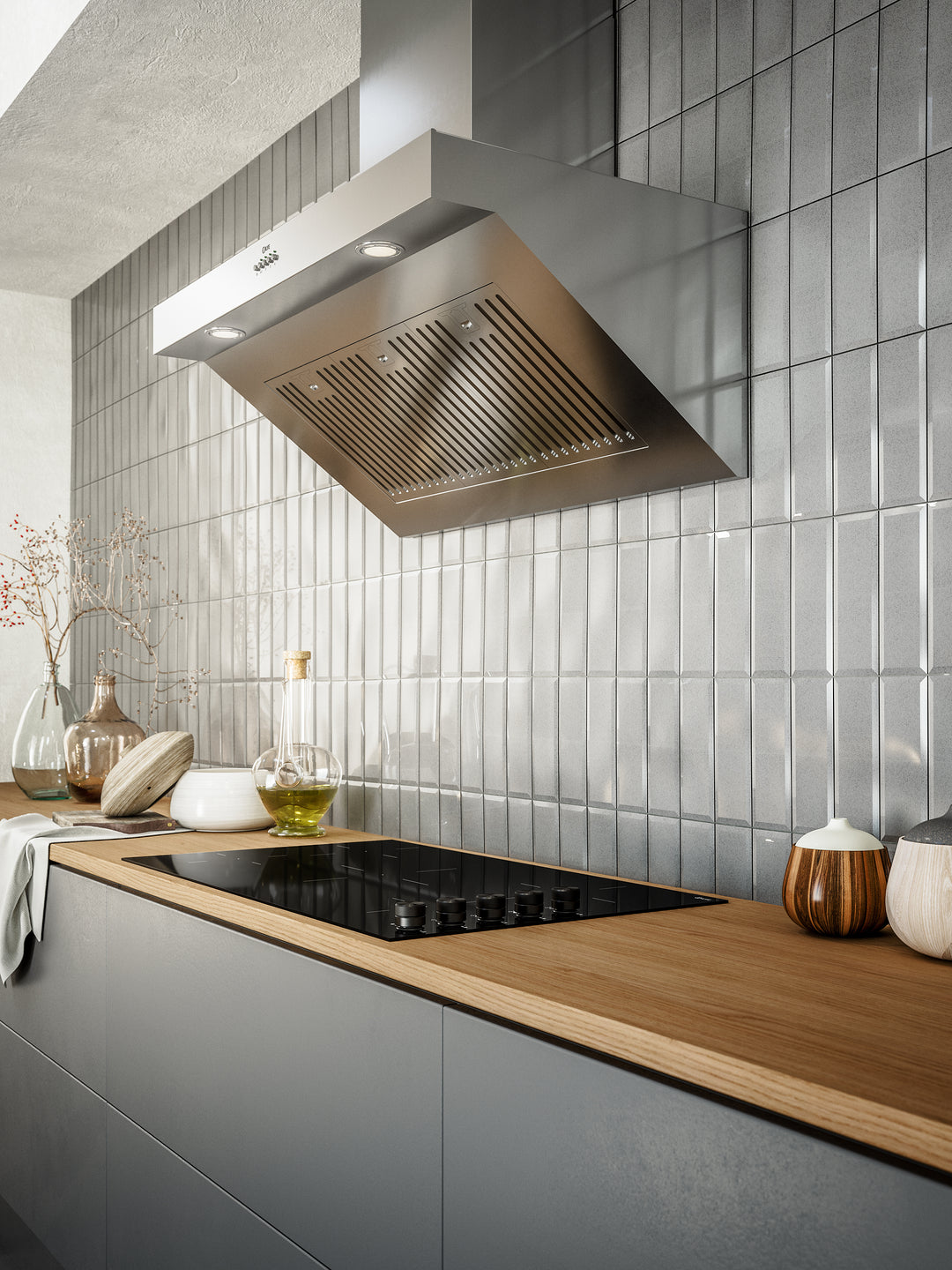 Cooker hood - Professional Plus - 100 cm - Stainless steel, Wall mounted