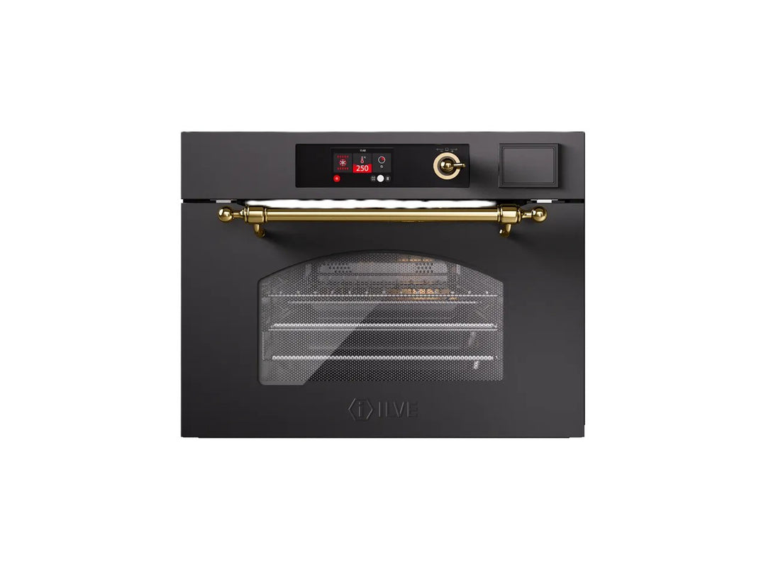 Display model: ILVE Professional Plus 60 cm Ultracombi Compact Oven with Hot Air, Steam and Microwave