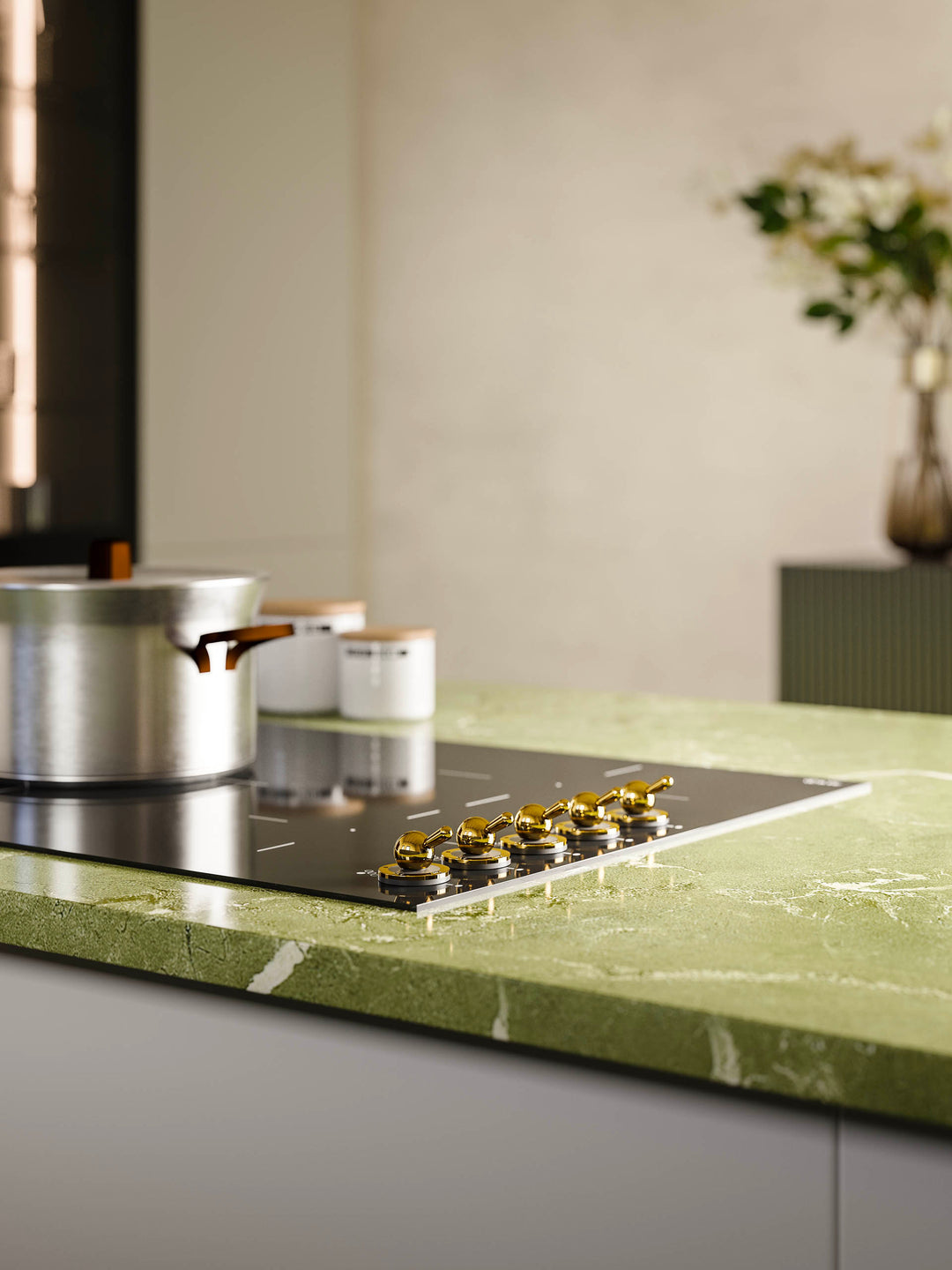 ILVE Nostalgie 90 cm innebygget induksjonstopp med 5 soner i glasskeramikk