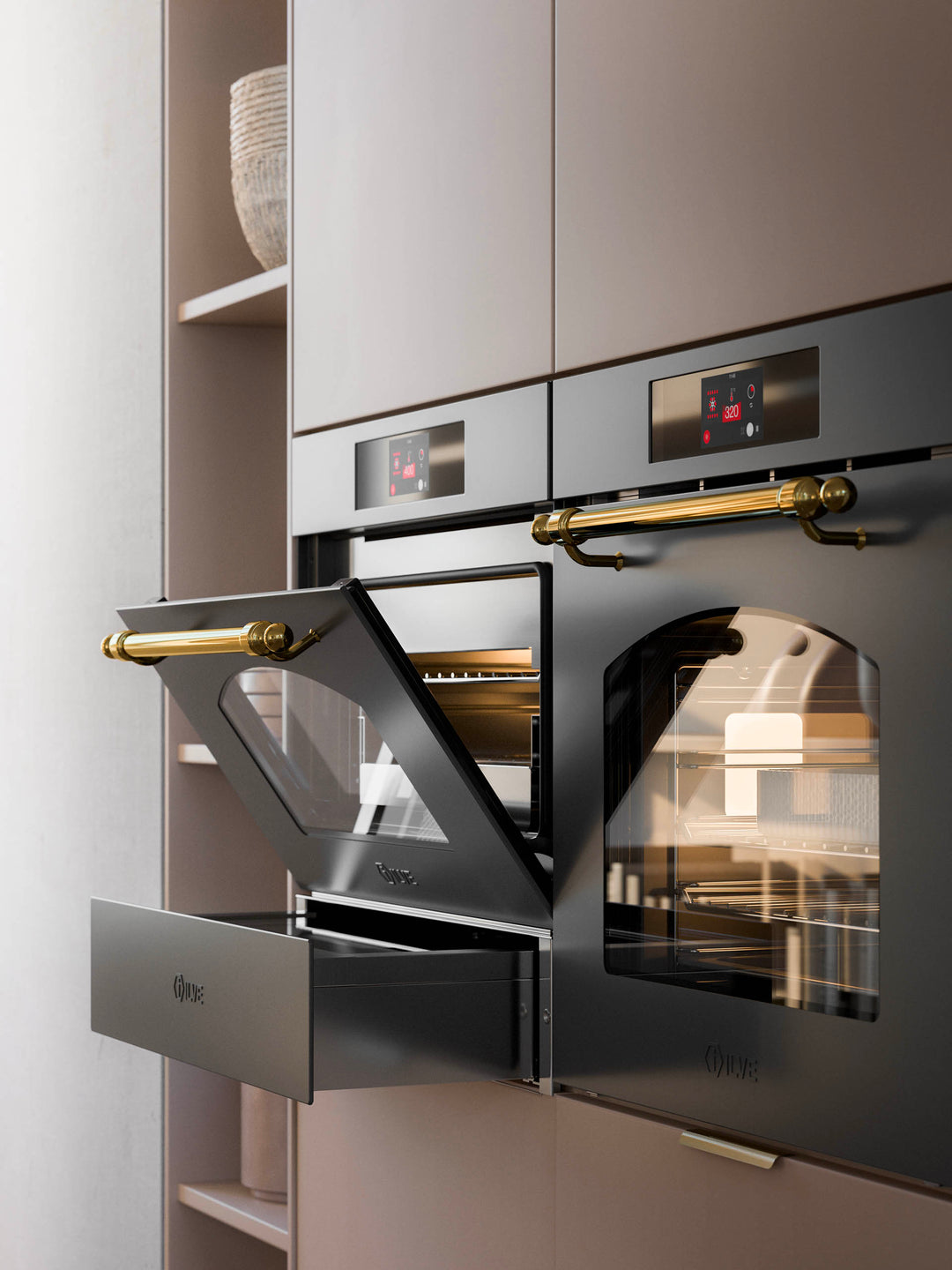 ILVE Nostalgie 60 cm multifunktionsovn med 320 °C - Hydrolytisk rengøring