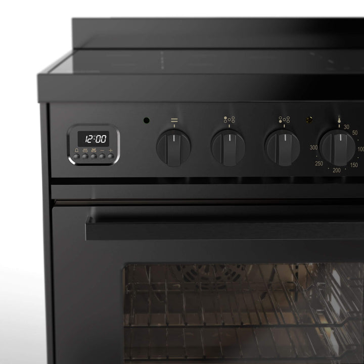 Stove - Pro Line - 90 cm - Induction - 5 zones, large oven compartment &amp; drawer - Graphite Matt