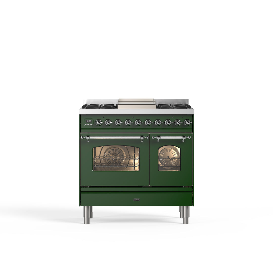 Komfur - Nostalgie - 90 cm - Gaskomfur/Induktion, 2 ovne