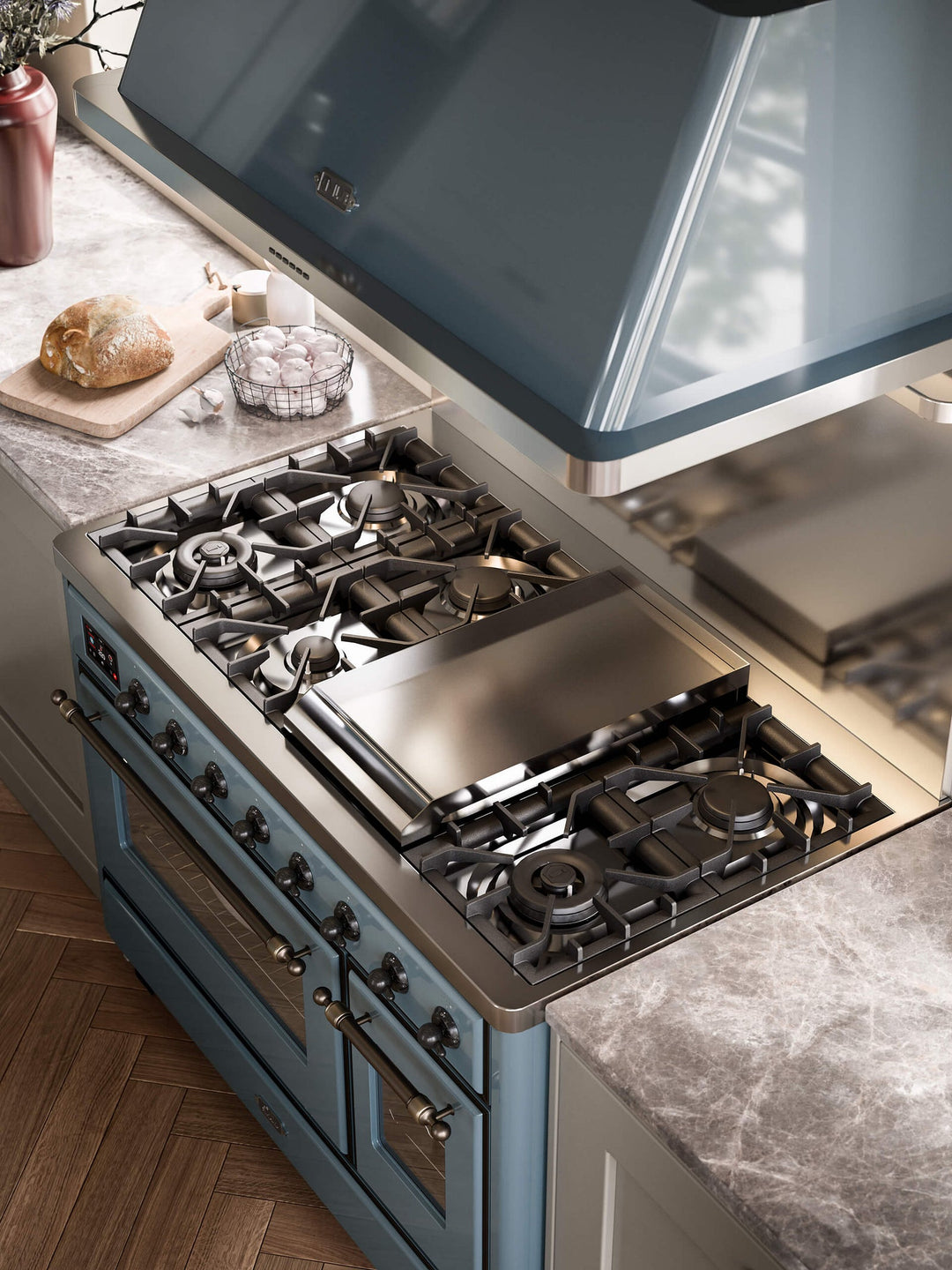 Komfur - Majestic - 120 cm - Gaskomfur/Induktion, 2 ovne