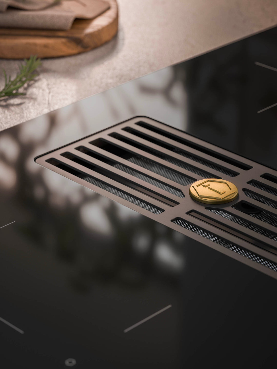 ILVE 83 cm innebygget induksjonstopp med 4 soner og integrert hette