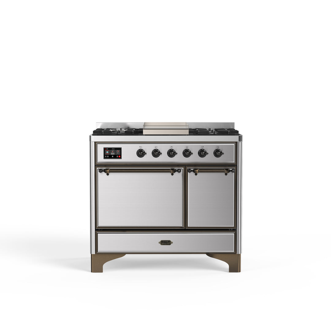 Komfur - Majestic - 100 cm - Gaskomfur/Induktion, 2 ovne