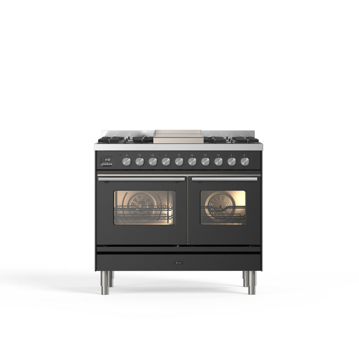 Komfur - Professional Plus - 100 cm - Gaskomfur/Induktion, 2 ovne