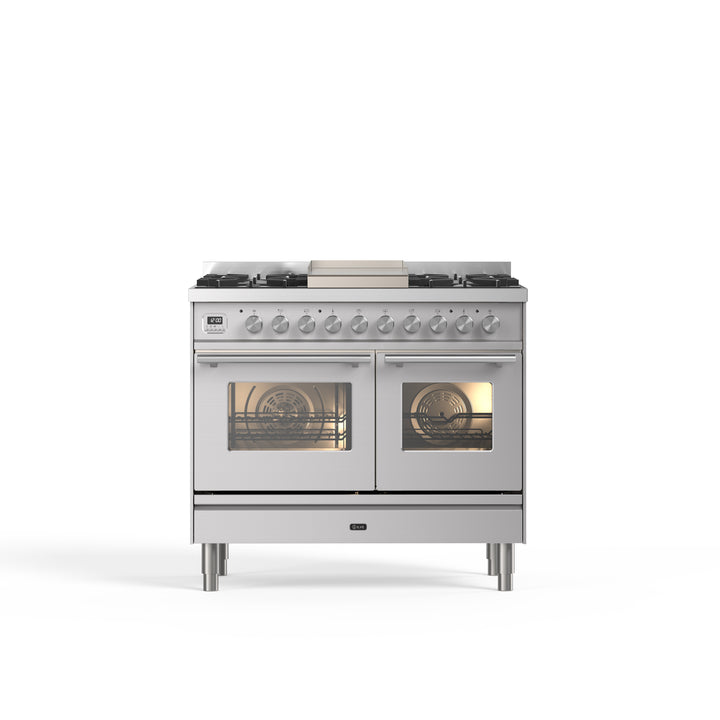 Komfur - Professional Plus - 100 cm - Gaskomfur/Induktion, 2 ovne